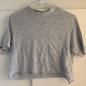 Grey Cropped Tee
